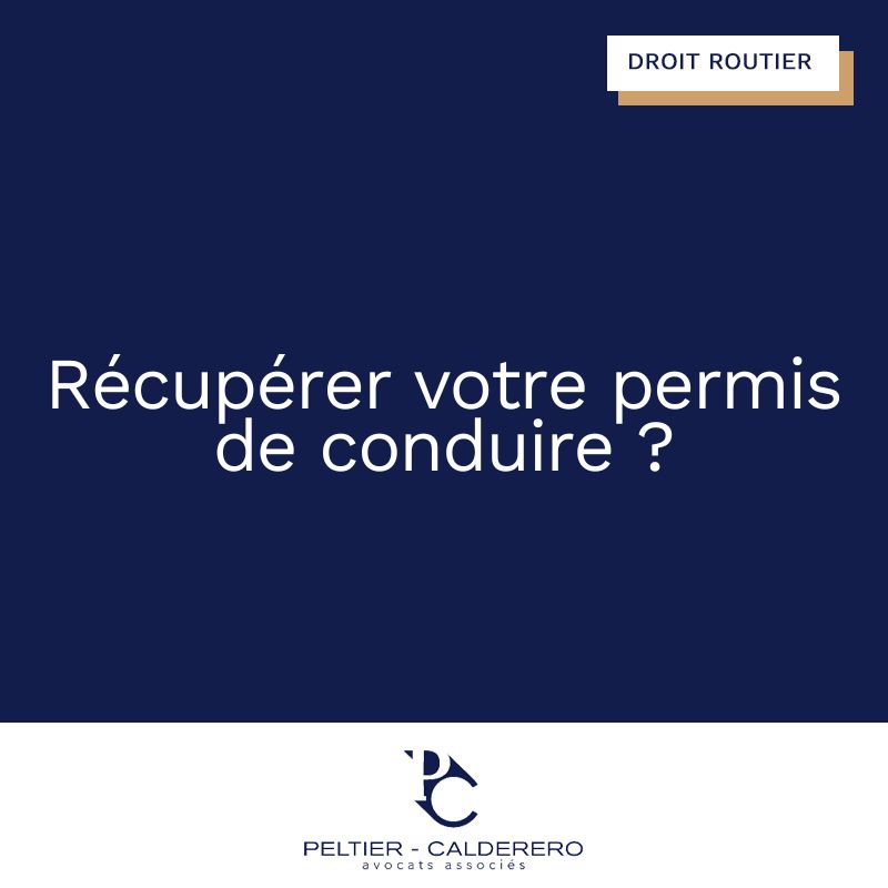 récuperer son permis de conduire