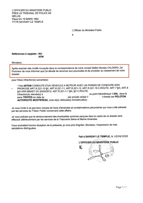 Recours gracieux - Non prorogation du permis de conduire