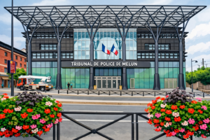 Illustration du tribunal de police de Melun pour un article sur la non prorogation du permis de conduire et le recours auprès de l’OMP