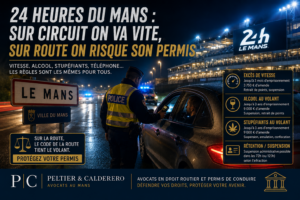 Contrôle routier au Mans pendant les 24 Heures avec risque de suspension du permis